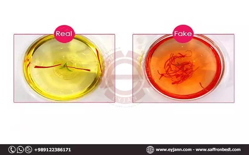fake saffron distinguishing